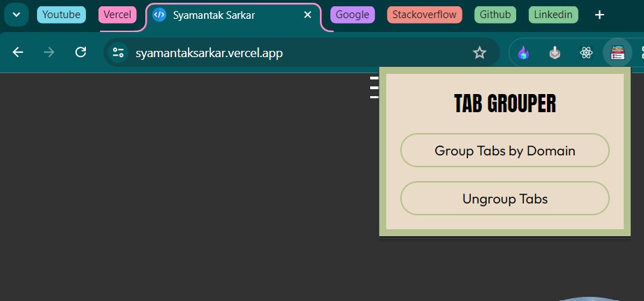 TAB GROUPER CHROME EXTENSION
